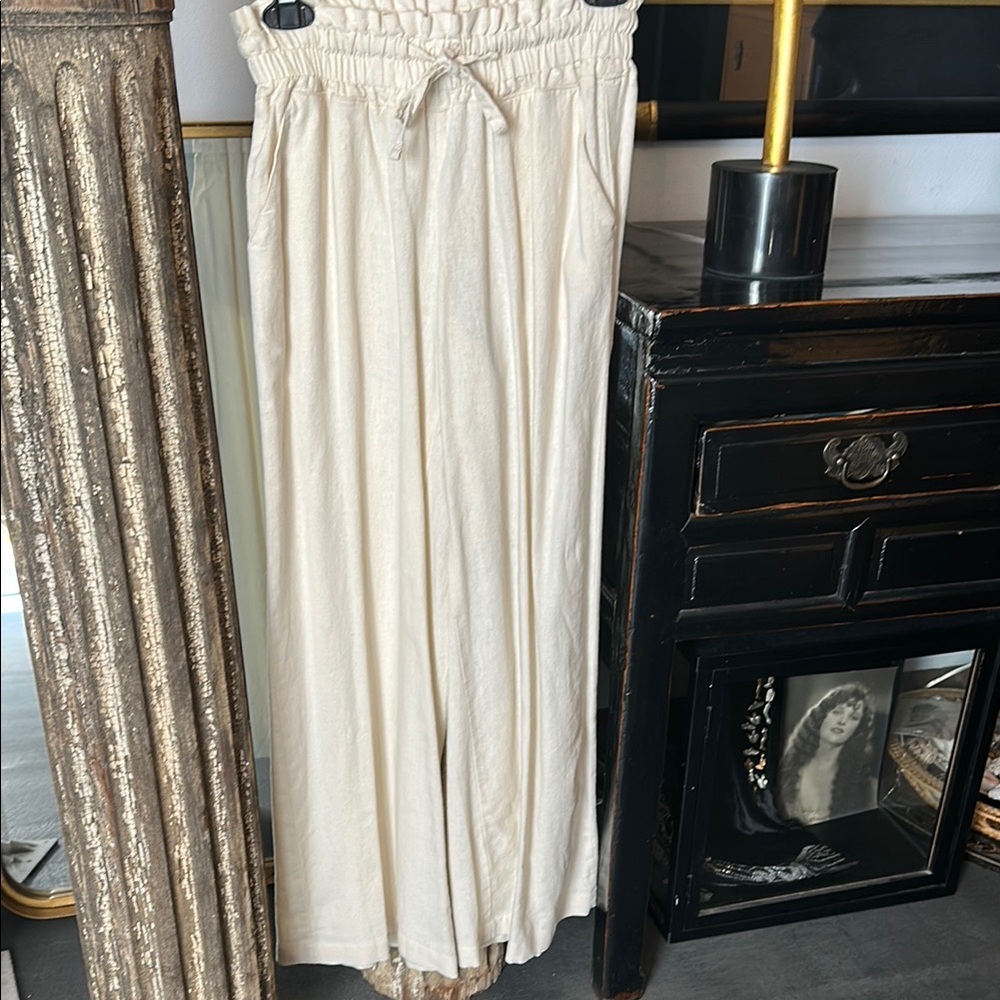 Sincerely Jules Cream Wide Leg Pants